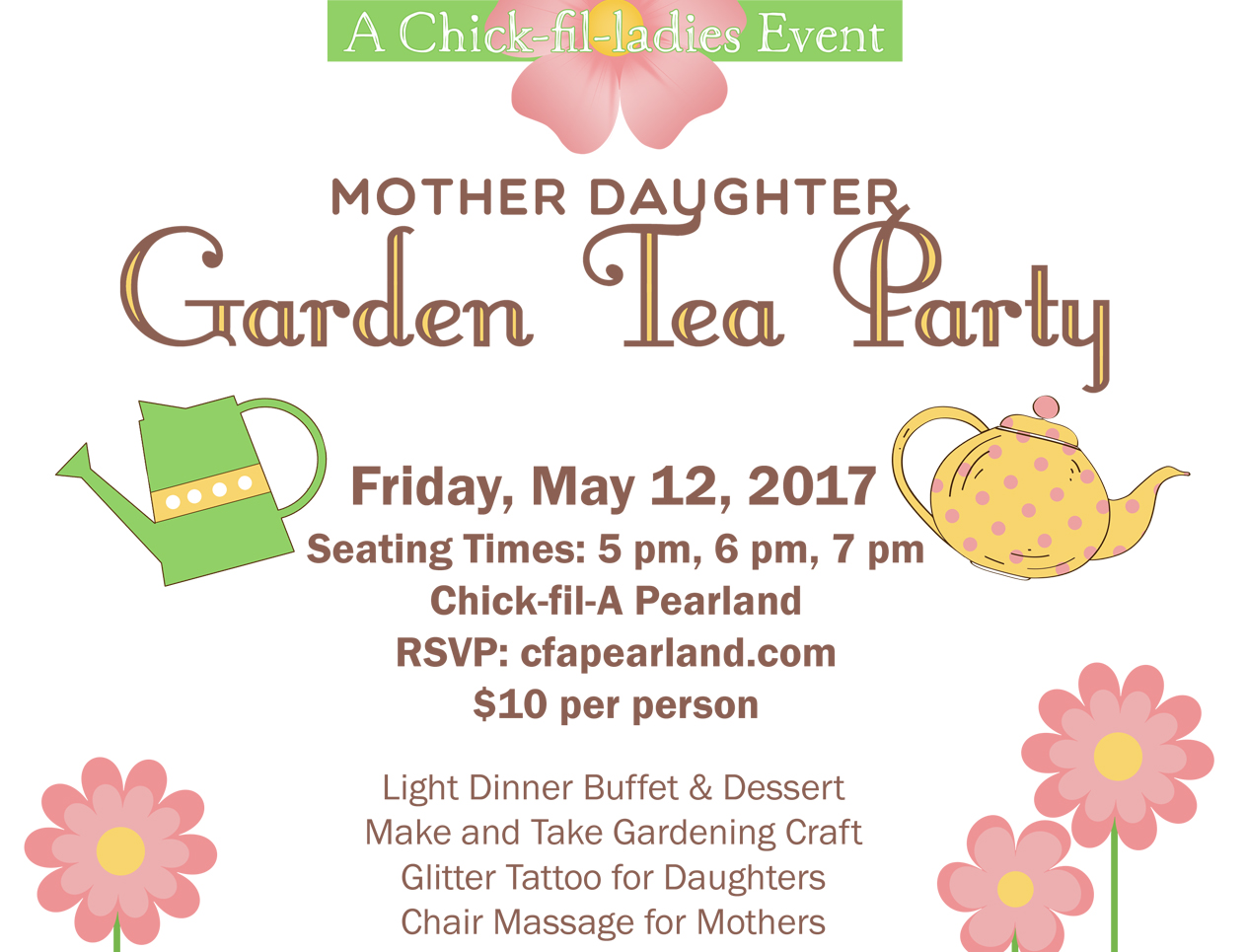 Print Mother Daughter Garden Tea Party